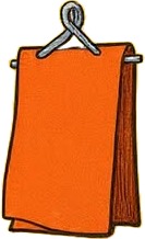 a towel hanging on a clothes rack.jpg